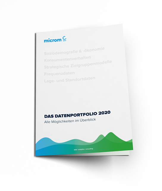 Das microm Datenportfolio 2020 enthält den kompleten Überblick über den microm Datenpool