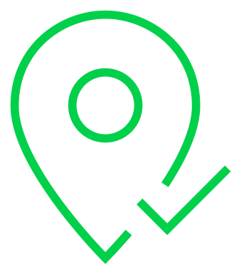 Standortsymbol, das auf die von microm angebotenen Standortdaten hinweist.